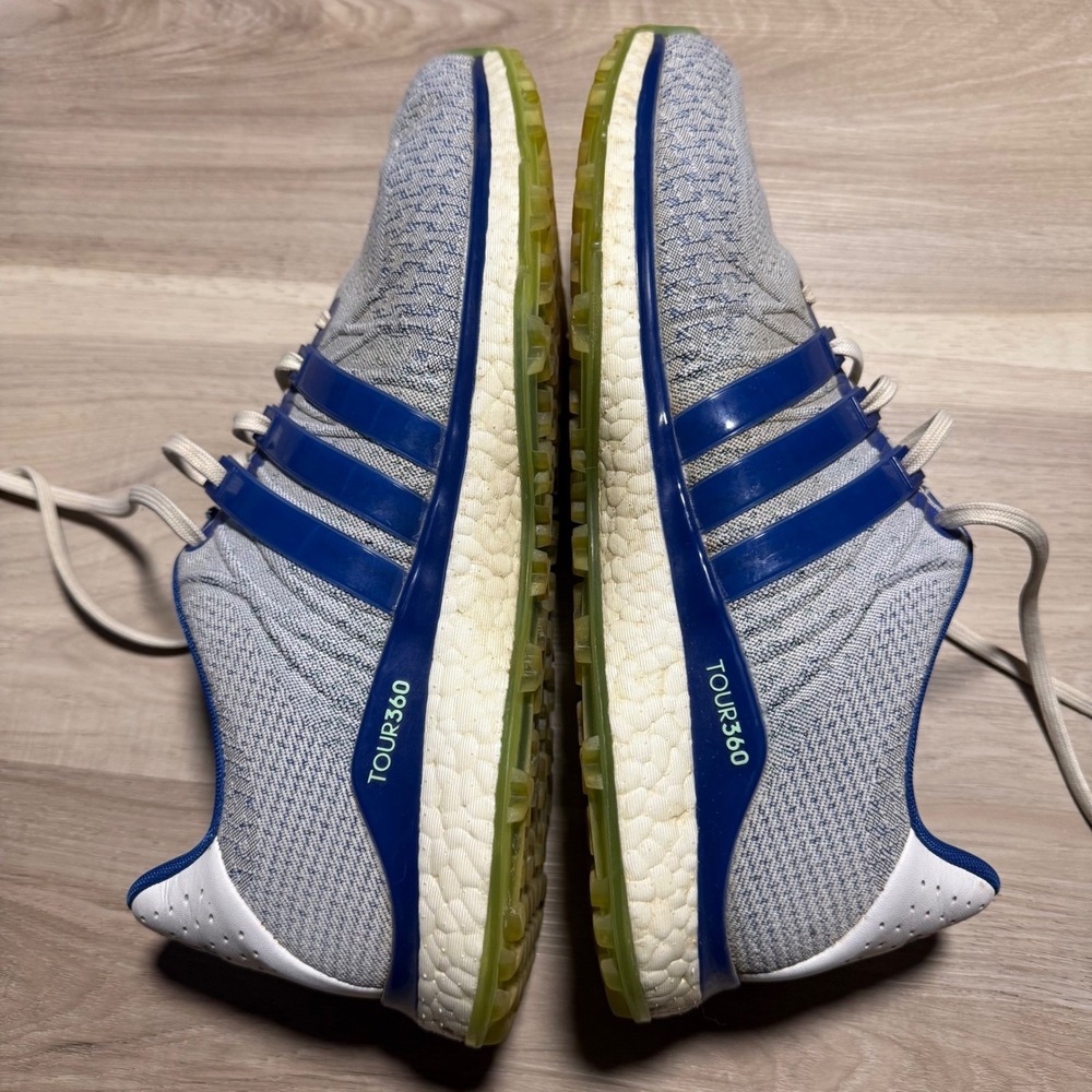 Adidas Tour360 XT-SL 2.0 Golf Shoes Mens 11.5 Grey Blue EG4875 Spikeless Boost